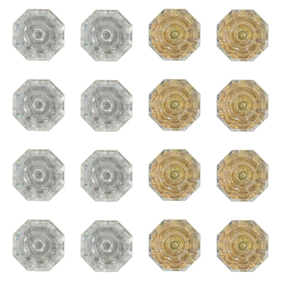 MLINS  16 Pcs Crystal Door Handle Decorative Knob Vanity Bench Desk