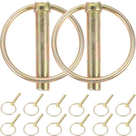 DINHEAROM Trailer Coupler Pin Golden 16Pcs 3.93X2.04X0.59In