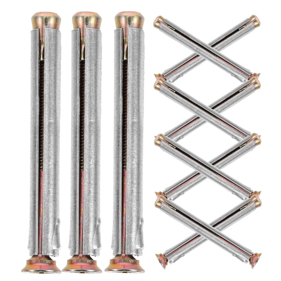 DINHEAROM Secure Fit Expansion Screw Iron Copper Assorted Color Door and Window Installation 16Pcs