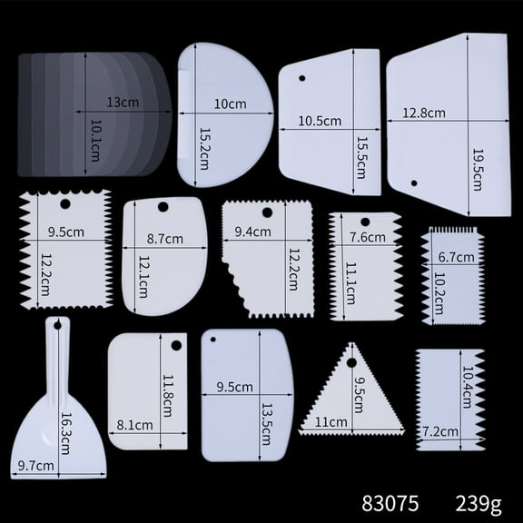 MLINS 18 PCS/Set Baking Accessories Supplies Making Kitchen White