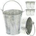 thumbnail image 1 of MLINS 18 Pcs Iron Flower Buckets Iron Flower Containers Flower Storage Bucket for Balcony, 1 of 8