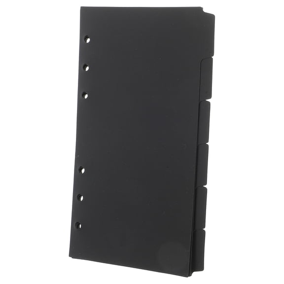 TEHAUX Plastic Punched Binder Dividers, 18 Sheets, 6.68 x 3.69 Inches, Organizer for Office and School Use