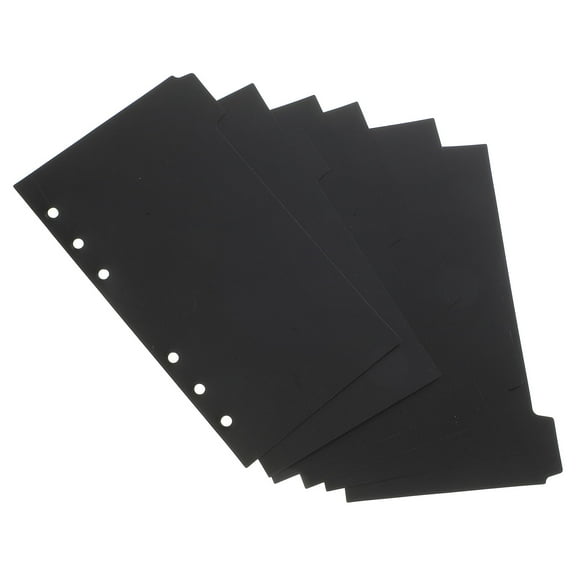 FOMIYES Plastic Notebook Tab Dividers, 18 Sheets, Index Tabs for Organizing Binders, 6.68 x 3.69 Inches