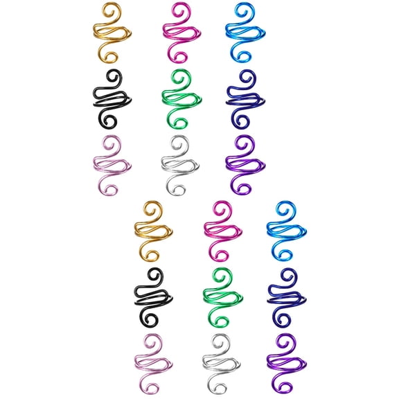 MLINS 18 pcs  Crochet Rings Yarn Guide Finger Rings Yarn Holder Adjustable Crocheting Knitting Rings Yarn Tension Rings