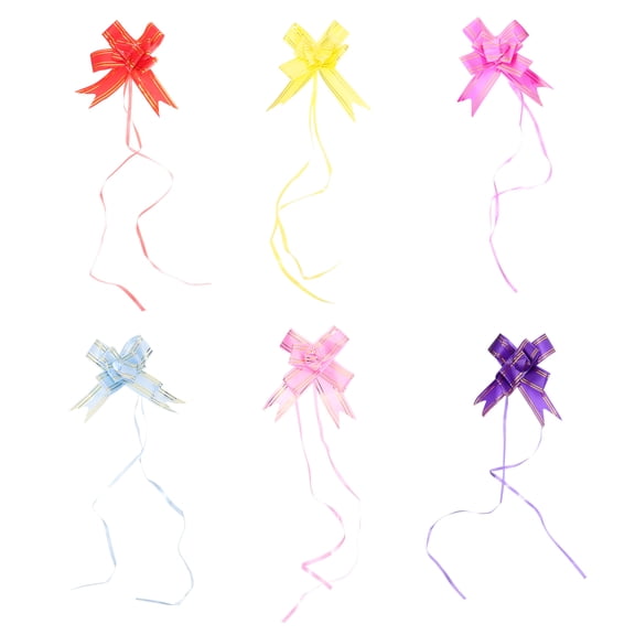 MLINS 18 pcs Delicate Gold Rim Bows Stylish Gift Box Bow-knots Premium Ribbon Bow-knots