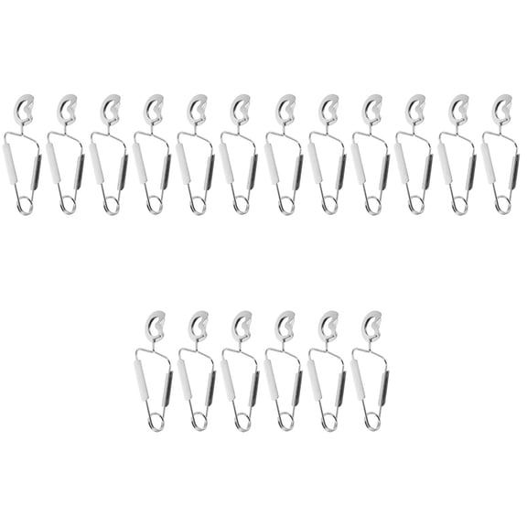 MLINS 18 pcs Stainless Steel Clips Spring Tongs Buffet Tongs Restaurant Serving Clamps