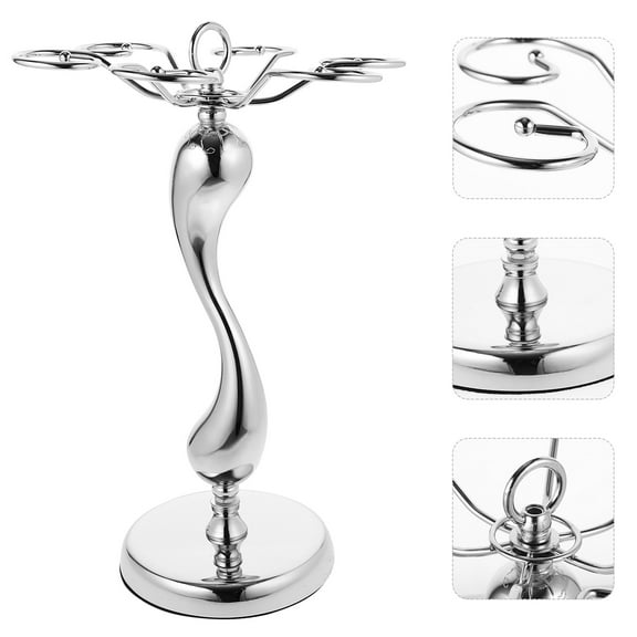MLINS 1PC European Type Wine Glass Holder Beautiful Goblet Storage Rack (Silver)