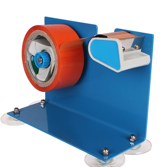 MLINS 1Pack Desktop Tape Cutter Blue Iron Plastic for Shipping Boxes Supermarket