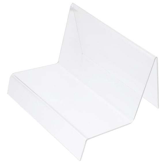 PTOOTP Clear Acrylic Briefcase Display Stand Rack - 1 Piece Organizer for Showcasing and Organizing Accessories