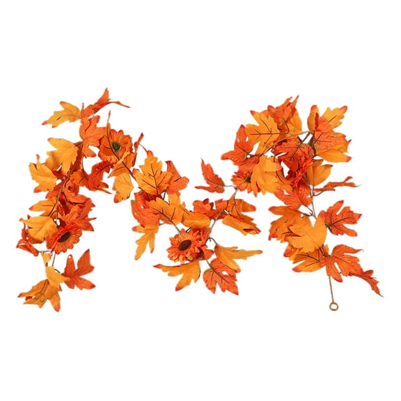 MLINS 1Pack Orange Vine for Autumn Thanksgiving Decorations 170.0X15.0X15.0Inch