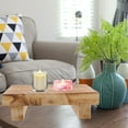 thumbnail image 1 of AURARMLET Khaki Rustic Wood Step Stool  Small Decorative Display 1Pc Bedroom, 1 of 8