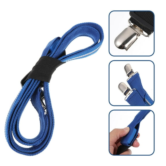 MLINS 1Pc Clip-On Strap LED Suspender Blue Webbing 360 Degrees Visibility For Parties And Performances