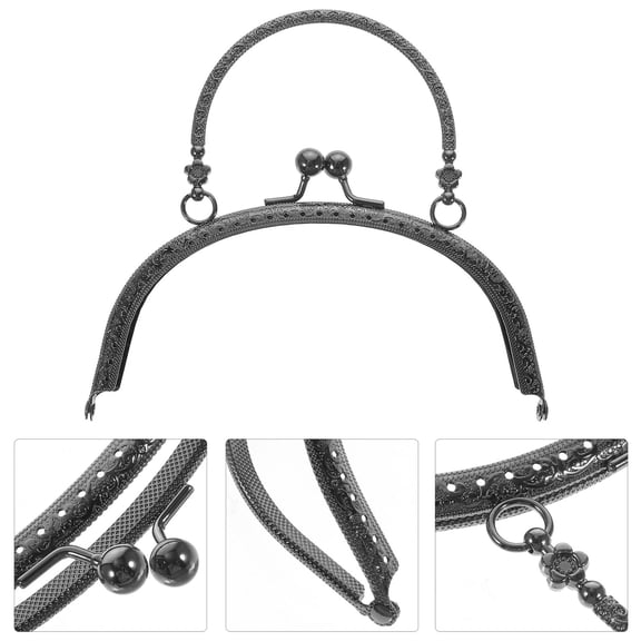MLINS 1Pc DIY Craft Handbag Handle DIY Coin Bag Frame Clasp Chic DIY Wallet Supply