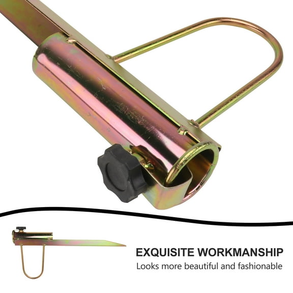 MLINS 1Pc Metal Beach Umbrella Holder Outdoor Umbrella Base Parasol Holder (Golden)