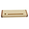 thumbnail image 1 of YUYUETIME Pen Container Box Wooden Stationery Box Beige 1Pcs 6.9x2x1in, 1 of 8