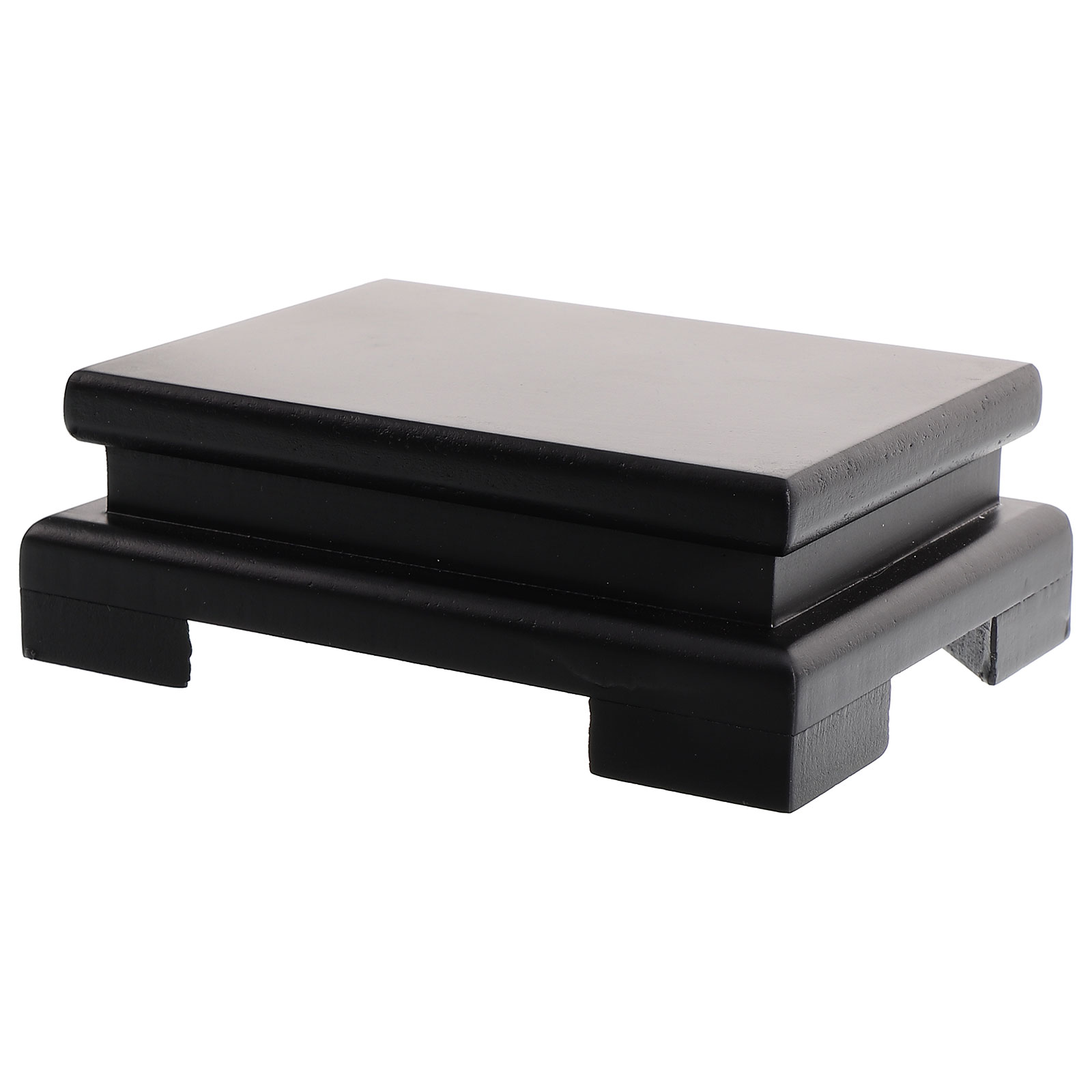 MLINS 1Pcs Rectangular Display Base Black Wood Density Board Stability ...