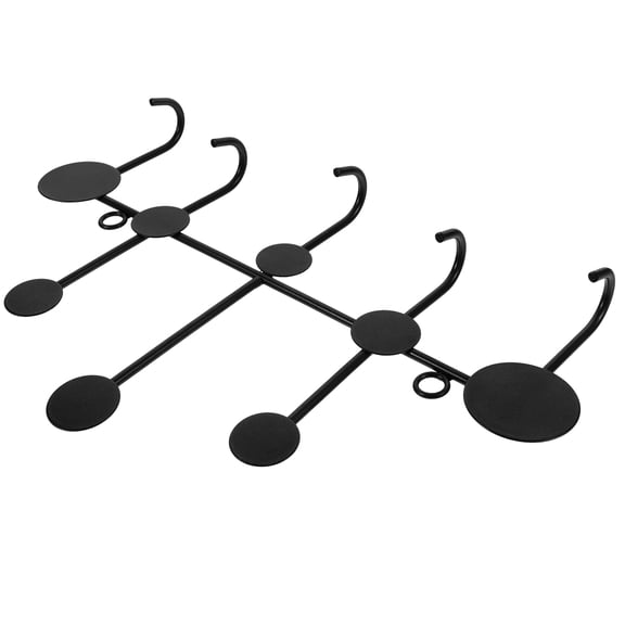 PTOOTP Heavy Duty Metal Coat Hook, Black Wall Mounted Rack for Home, Multi-Use Hangers