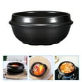 thumbnail image 1 of PTOOTP Heat-Resistant Ceramic Pot Black - Stable, Non-Deformable, Perfect for Soup Rice, 1 of 8