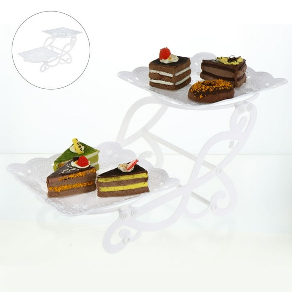 OHOIOLLA Party Cupcake Holder White Plastic Pp 1Pcs 9.4x7.9x7.9in