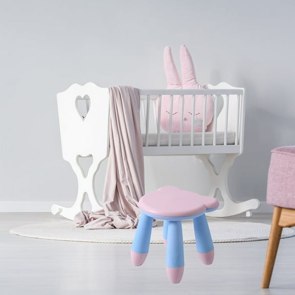FELTECHELECTR Non-slip Cartoon Stool Pink PP 1Pcs 10.6X10.2X10In