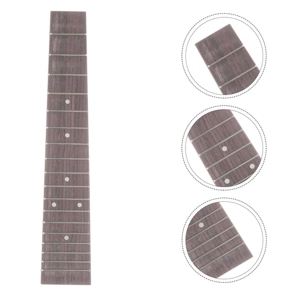 MLINS 1Set Replacement Fret Board Parts Wood Material Ukulele Fingerboard for Guitar Supply