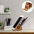 thumbnail image 1 of MLINS 1pc Creative Wood Desktop Phone Storage Rack Storage Stand Pen Container, 1 of 8