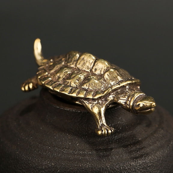 MLINS 1pc Handmade Adornment Retro Desktop Decoration Turtle Sculpture Decoration