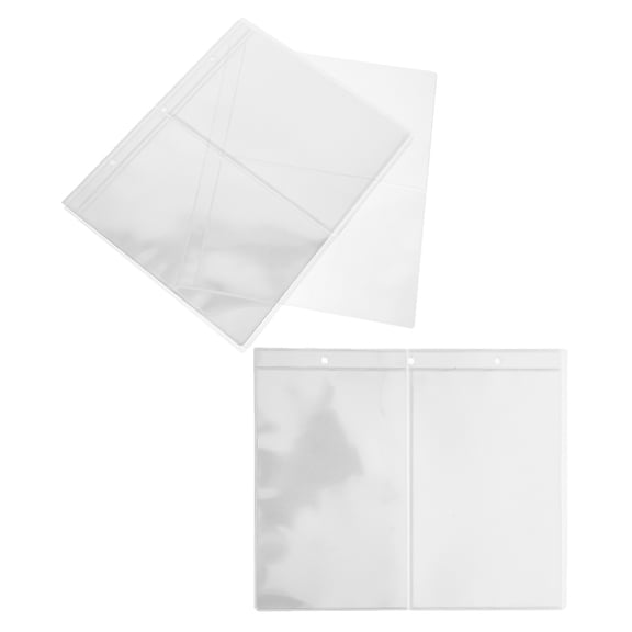 MLINS 2 Bags Bill Inside The Banknote Collection Book 25.00X20.00X0.01CM Transparent