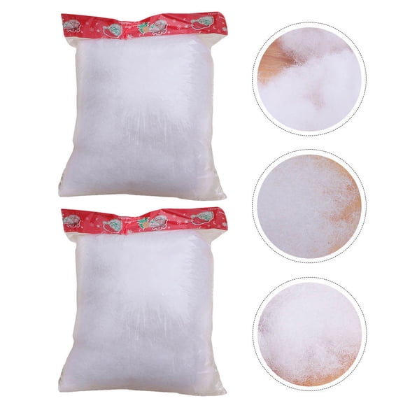 MLINS 2 Bags Christmas Snow Props Stylish Artificial Snow Decorative Snow Fake Snow