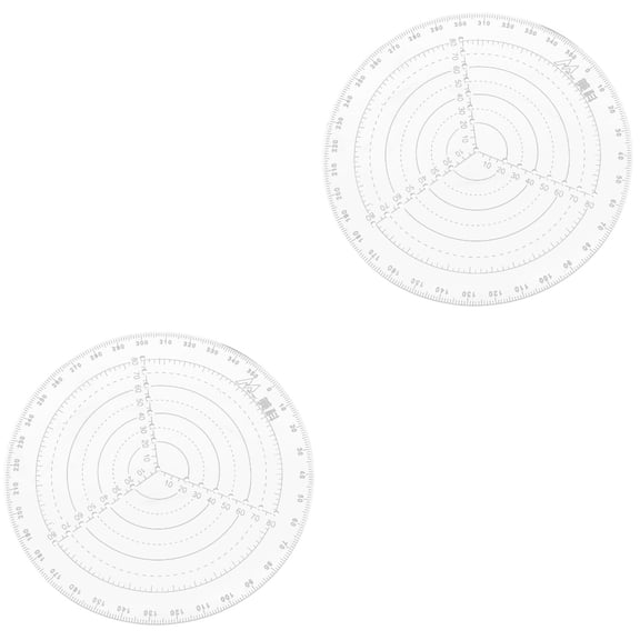 MLINS  2 PCS Circle Paper Cutter Centering Ruler Drawing Tool Hole Work