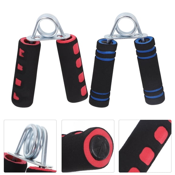 FONWILYO Knurled Handles PP Grip Squeezer Athletes Gym Grip 2Pcs 4.8x3.4x1.1in