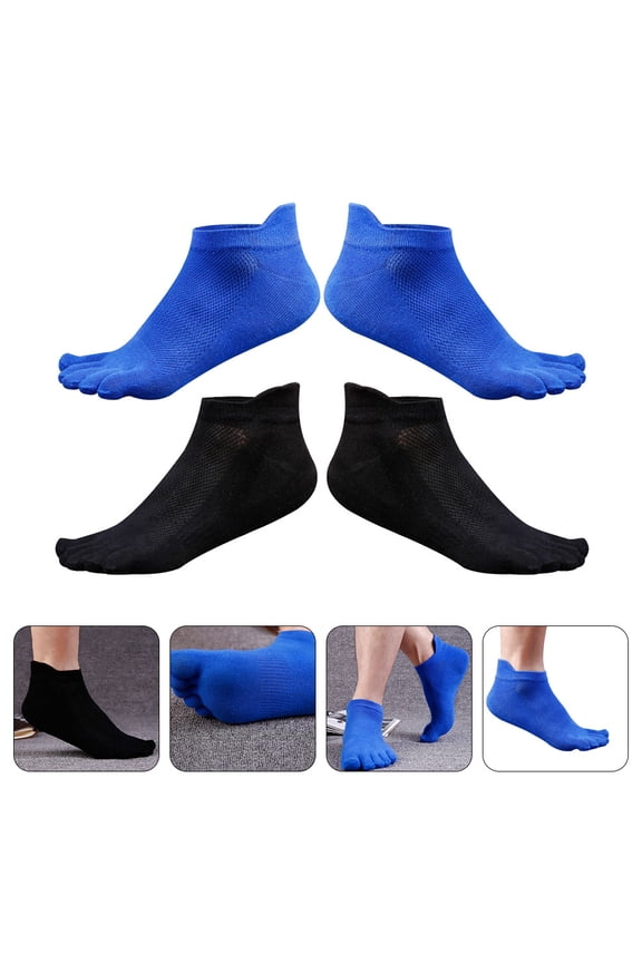 Breathable Toe Separator Socks 2 Pairs 9.0x3.5x0.04In