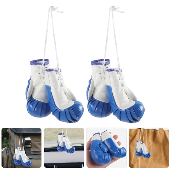MLINS  2 Pairs Sparring Gloves Boxing Wrist Wraps Hanging Ornaments
