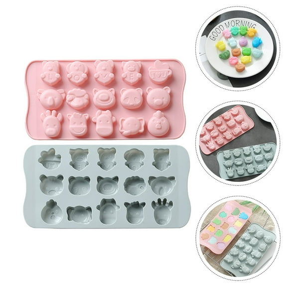 MLINS  2 Pcs Bakeware Baking Silicone Chocolate Mold Form Cake Pan