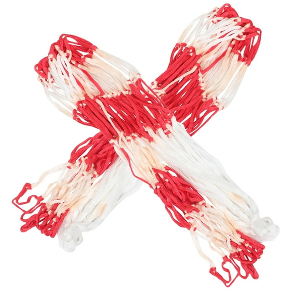 MLINS 2 Pcs Ball Storage Net Bag Mesh Football Equipment Child Red