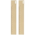 thumbnail image 1 of DINHEAROM 2Pcs Golden Metal Rulers for Measuring and Drawing with Creative Bookmark Design, 1 of 8