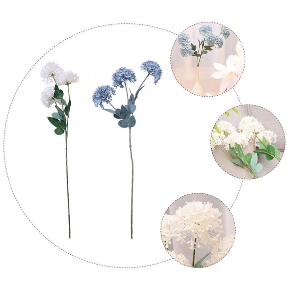 MLINS 2 Pcs Bridal Wedding Decor Artificial Hydrangea Flowers Bulk Bride