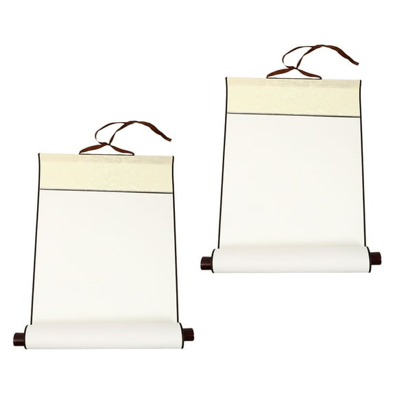 MLINS 2 Pcs Calligraphy Scroll Japanese Wall Art Poster Decor Child