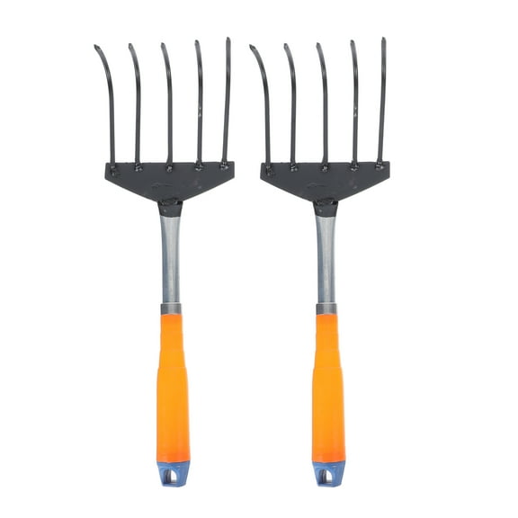 KONTONTY Iron Weeding Rake Assorted Color 2Set 15.7x4.7in