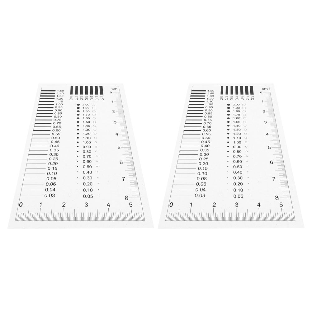 MLINS 2 Pcs Crack Width Detector Scratch Ruler Tube Cover Hole Plug ...