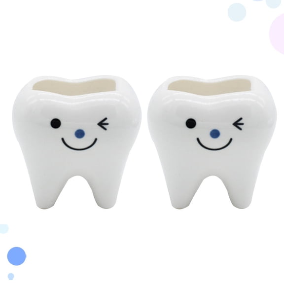 MLINS  2 Pcs Creative Flower Pot Decor Decoration Holder Office White