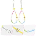 thumbnail image 1 of MLINS 2 Pcs Cute Lanyard Mobile Phone Chain Keychain Pendants Miss 16x2cm, 1 of 8