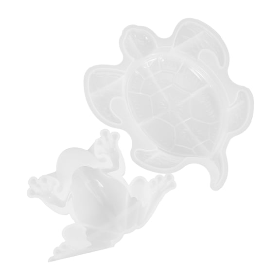 YUYUETIME 2Pcs Flexible Silicone Frog Mold for Artistic DIY Epoxy Casting and Home Crafting