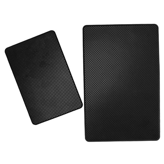OHOIOLLA 2Pcs Black Dashboard Accessories Non Slip Mat for Car Interior Organization