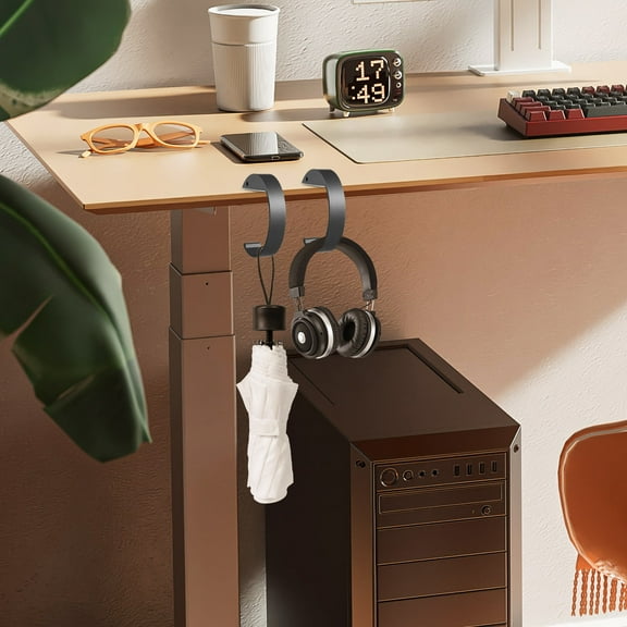 MLINS 2 Pcs Desktop Storage Hooks C-shaped Purse Convenient Holder