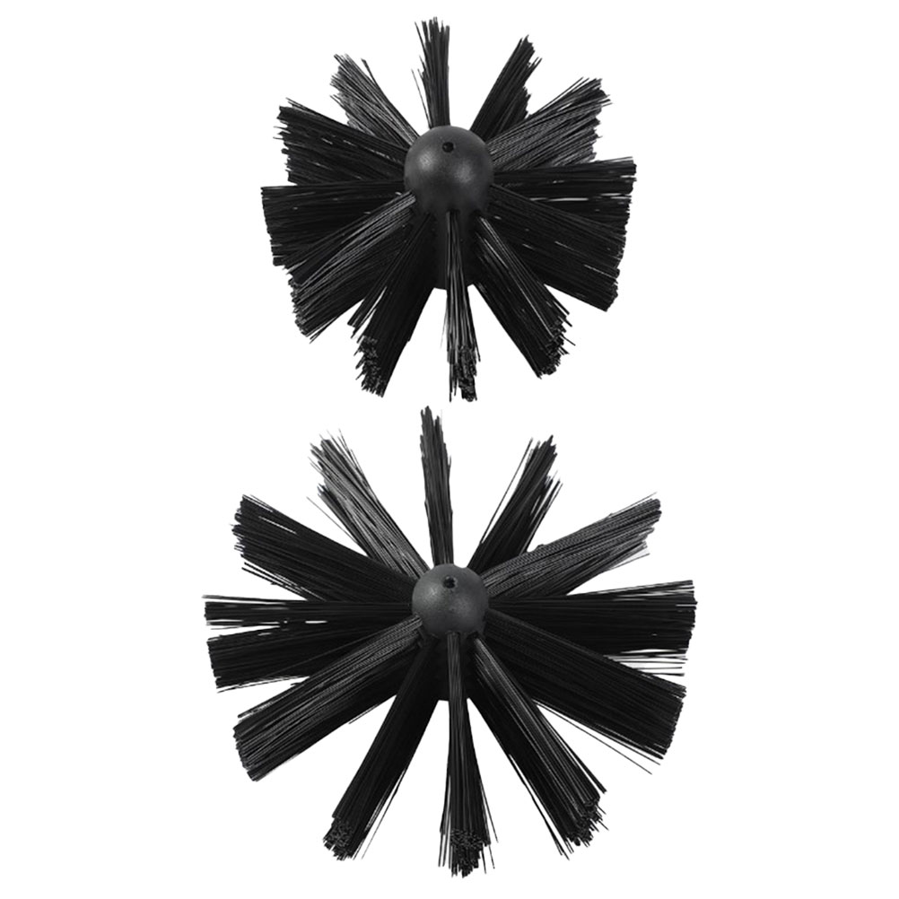 Milisten Chimney Cleaning Set Chimney Cleaning Brush Black Plastic 2Pcs