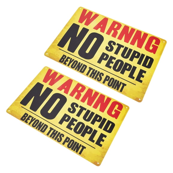 MLINS  2 Pcs Emergency Action Sign Attention Great Warning