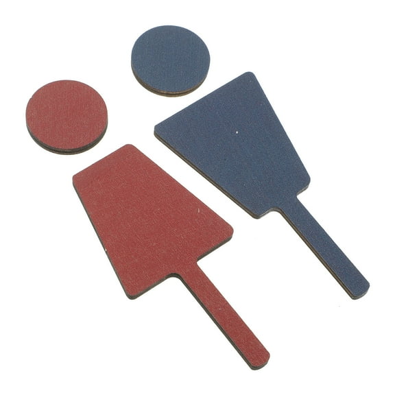 FOMIYES Mens and Toilet Signs Wooden 2Pcs