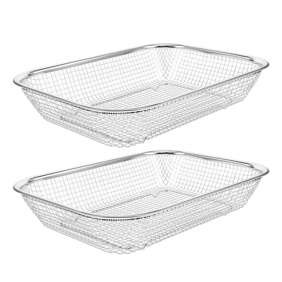 MLINS Raindrops 2pcs Silverware Basket Stainless Steel Utensil Organizer for Kitchen Cutlery Washing Storing and Drying