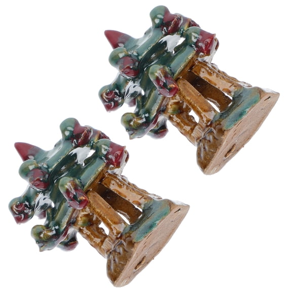 MLINS Set of 2 Miniature Garden Decor Pieces for Indoor and Outdoor Landscaping, Patio, Yard, and Home Decorations